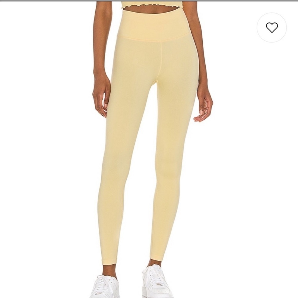 REVOLVE Spiritual Gangster Ribbed Pastel Yellow Leggings